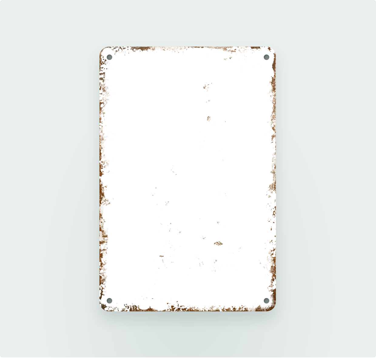 Tin sign